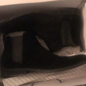 ALDO Black Suede Chelsea Boots